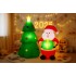 Decoratiune exterior gonflabila de Craciun cu Mos Craciun si brad iluminat, LED, compresor integrat, 148 cm [10]