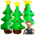 Brad gonflabil de exterior decor de Craciun, iluminare LED, compresor integrat, 125 cm, verde [2]