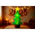 Brad gonflabil de exterior decor de Craciun, iluminare LED, compresor integrat, 125 cm, verde [3]
