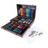 Set desen si pictura XL 130 piese cu valiza din lemn, 37x23x8 cm, multicolor [3]