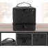 Organizator cosmetica tip beauty cu 2 compartimente, piele ecologica, 24x24x20 cm [3]