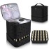 Organizator cosmetica tip beauty cu 2 compartimente, piele ecologica, 24x24x20 cm [12]