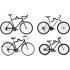 Suport biciclete pliabil pentru perete, metal, 45x36x20 cm [4]