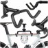 Suport bicicleta pliabil pentru perete, cu unghi reglabil, metal, 36x26x15 cm [2]