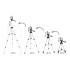 Set stativ foto trepied universal din aluminiu cu telecomanda bluetooth, 34–103 cm [12]