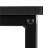 Birou cu blat MDF si cadru metalic, 100x50x76 cm, negru [13]