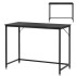 Birou cu blat MDF si cadru metalic, 100x50x76 cm, negru [4]