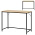 Birou cu blat MDF si cadru metalic, 100x50x76 cm, maro deschis [3]