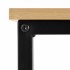 Birou cu blat MDF si cadru metalic, 100x50x76 cm, maro deschis [14]