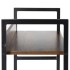 Etajera cu 4 polite din MDF si cadru metalic, stil industrial, 60x28x124.5 cm, maro inchis si negru [14]