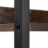 Etajera cu 4 polite din MDF si cadru metalic, stil industrial, 60x28x124.5 cm, maro inchis si negru [8]