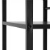 Birou cu blat MDF si rafturi laterale, cadru metalic, 120x48x122 cm, negru [18]