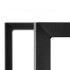 Birou cu blat MDF si rafturi laterale, cadru metalic, 120x48x122 cm, negru [19]