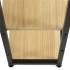 Birou cu blat MDF si rafturi laterale, cadru metalic, 120x48x122 cm, maro deschis [12]