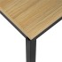 Birou cu blat MDF si rafturi laterale, cadru metalic, 120x48x122 cm, maro deschis [14]