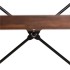 Etajera cu 4 rafturi, metal si MDF, stil industrial, 56x34x138 cm, maro inchis si negru [14]