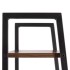 Etajera cu 4 rafturi, metal si MDF, stil industrial, 56x34x138 cm, maro inchis si negru [17]