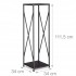 Suport metalic pentru lemne 34x34x111 cm, capacitate mare, negru [6]