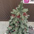 Brad artificial Sersimo, Alexima Elite, verde nins cu merisoare, mix 2D+3D, 200 cm [3]