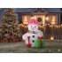 Om de zapada gonflabil pentru exterior, cu iluminare LED, 180 cm, compresor integrat, alb [3]