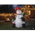 Om de zapada gonflabil de exterior, cu pinguini si iluminare LED, 190 cm, compresor integrat, alb [2]