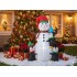 Om de zapada gonflabil de exterior, cu pinguini si iluminare LED, 190 cm, compresor integrat, alb [3]