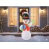 Om de zapada gonflabil de exterior, iluminare LED, 180 cm, compresor integrat, alb [3]