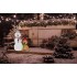 Om de zapada de exterior gonflabil, iluminare LED, cu catel si iepuras, cu compresor integrat, 180x80x60 cm, alb [2]