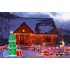 Brad de Craciun de exterior gonflabil, iluminare LED, cu compresor integrat, 180x80x80 cm, verde [3]