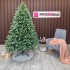 Brad artificial Sersimo, Hollandia, verde cu varfuri argintii, integral 3D, 210 cm [5]