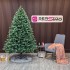 Brad artificial Sersimo, Hollandia, verde cu varfuri argintii, integral 3D, 210 cm [9]
