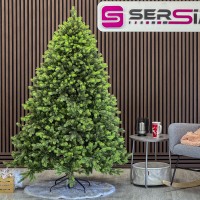 Brad artificial Sersimo, Hollandia, verde cu varfuri verzi, integral 3D, 180 cm