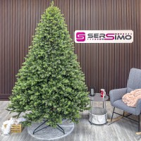 Brad artificial Sersimo, Hollandia, verde cu varfuri verzi, integral 3D, 230 cm