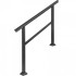 Balustrada aluminiu, 2-3 trepte Vivatechnix Negru Mat, Inaltime 89.5cm, lungime 121 cm, pozitii reglabile [2]