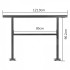 Balustrada aluminiu, 2-3 trepte Vivatechnix Negru Mat, Inaltime 89.5cm, lungime 121 cm, pozitii reglabile [4]