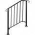 Balustrada fier forjat pentru 2 sau 3 trepte, Vivatechnix Negru Mat, lungime 71 cm, Inaltime 97 cm, Otel [5]