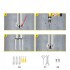 Balustrada inox, 1-2 trepte Vivatechnix, Inaltime 114 cm, lungime 80 cm, pozitii reglabile [7]