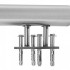 Balustrada inox, 4-5 trepte Vivatechnix, Inaltime 1000 mm, lungime 1500 mm, pozitii reglabile, Montaj lateral [2]