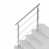 Balustrada inox, 4-5 trepte Vivatechnix, Inaltime 1060mm, lungime 1200mm, pozitii reglabile, 3 bare transversale [3]