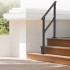 Balustrada otel, 1-2 trepte Vivatechnix, Dimensiune 1030 x 84 x 920 mm, Unghi reglabil 0Â° - 40Â°, Negru [3]