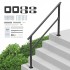 Balustrada otel, 4-5 trepte Vivatechnix, Dimensiune 1380 x 84 x 920 mm, Unghi reglabil 0Â° - 40Â°, Negru [7]