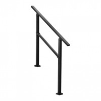 Balustrada otel carbon, Vivatechnix 2-3 trepte, Teava patrata, Negru Mat, lungime 103 cm, pozitii reglabile