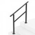 Balustrada otel carbon, Vivatechnix 2-3 trepte, Teava patrata, Negru Mat, lungime 103 cm, pozitii reglabile [2]