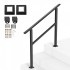 Balustrada otel carbon, Vivatechnix 2-3 trepte, Teava patrata, Negru Mat, lungime 103 cm, pozitii reglabile [9]