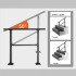 Balustrada otel forjat, max 3 trepte Vivatechnix Negru Mat, Inaltime 81.3 cm, lungime 102.4 cm, pozitii reglabile [6]