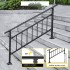 Balustrada otel forjat, max 5 trepte Vivatechnix Negru Mat, Inaltime 83.5 cm, lungime 172.5 cm, pozitii reglabile [5]