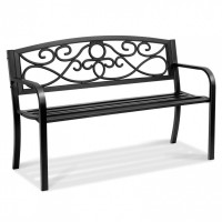 Banca pentru gradina, Vivatechnix Metal, 53 x 127 x 82 cm, pentru 3 persoane, max 250 kg Banca pentru gradina, Vivatechnix Metal, 53 x 127 x 82 cm, pentru 3 persoane, max 250 kg