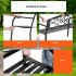 Banca pentru gradina, Vivatechnix Metal, 53 x 127 x 82 cm, pentru 3 persoane, max 250 kg [6]