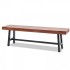 Banca pentru gradina, Vivatechnix Metal/Lemn, 36.5 x 160 x 48.2 cm, 3 persoane, max 227 kg [3]