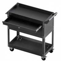 Carucior cu 4 niveluri pentru scule, Vivatechnix max 160 kg, 4 x roti, 830 x 350 x 826 mm, 1 sertar cu cheie, carlige laterale Carucior cu 4 niveluri pentru scule, Vivatechnix max 160 kg, 4 x roti, 830 x 350 x 826 mm, 1 sertar cu cheie, carlige laterale
